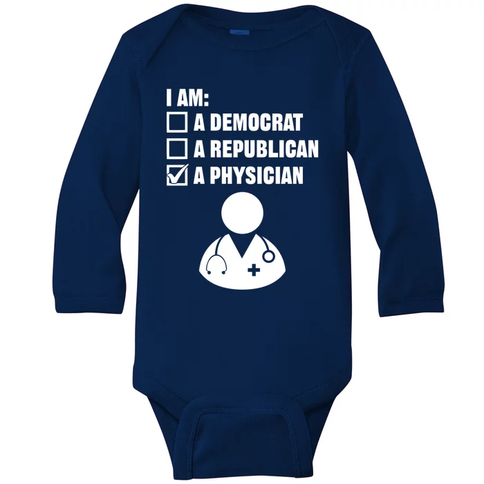 Treating A Patient Gift Physician Medicine Doc Medical Doctor Gift Baby Long Sleeve Bodysuit