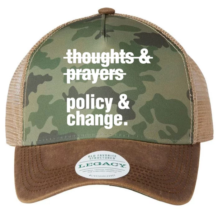 Thoughts And Prayers Policy And Change Legacy Tie Dye Trucker Hat