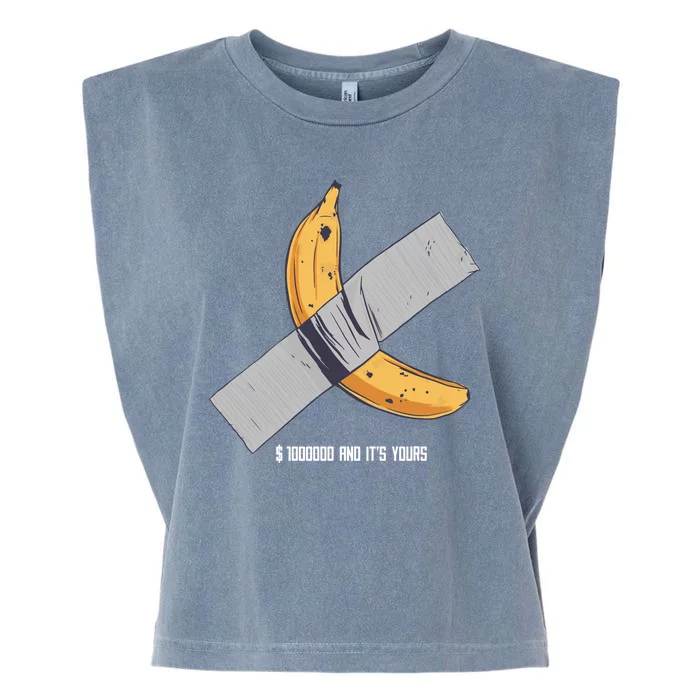 Taped Banana Funny Garment-Dyed Women's Muscle Tee