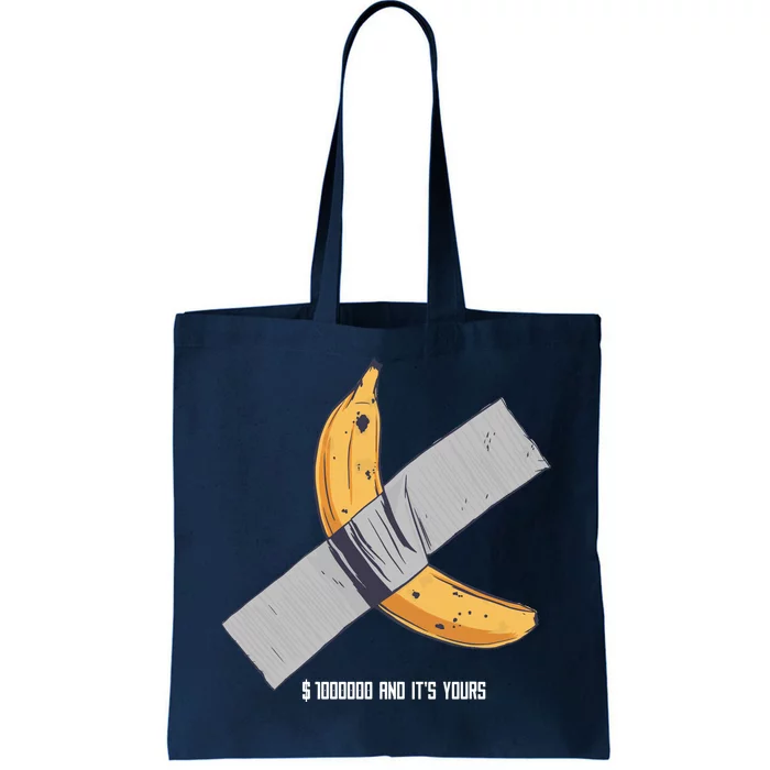 Taped Banana Funny Tote Bag