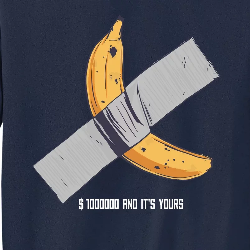 Taped Banana Funny Tall Sweatshirt