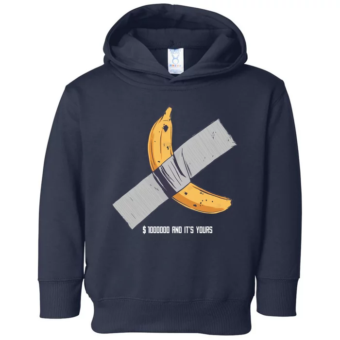 Taped Banana Funny Toddler Hoodie