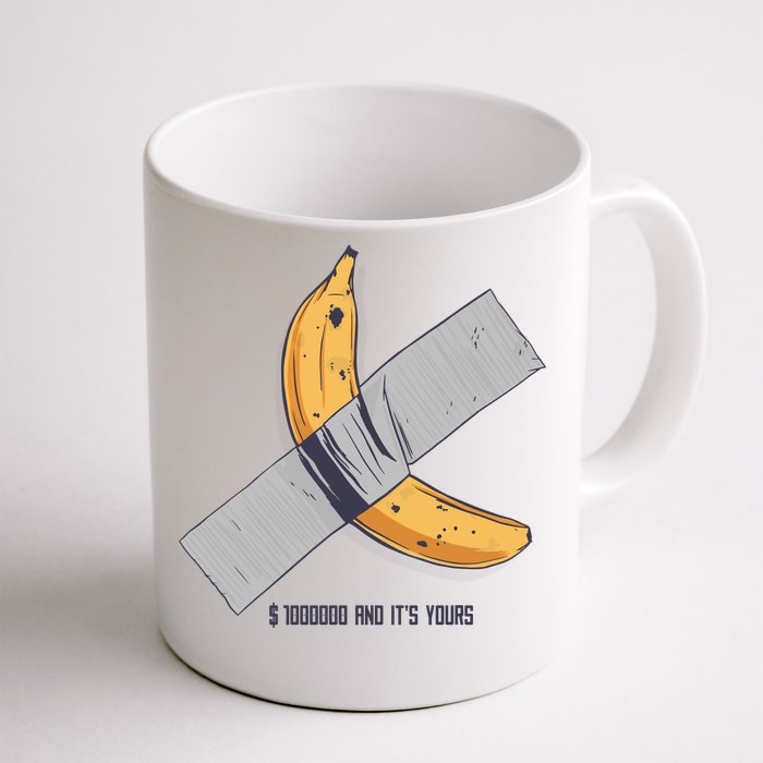 Taped Banana Funny Front & Back Coffee Mug