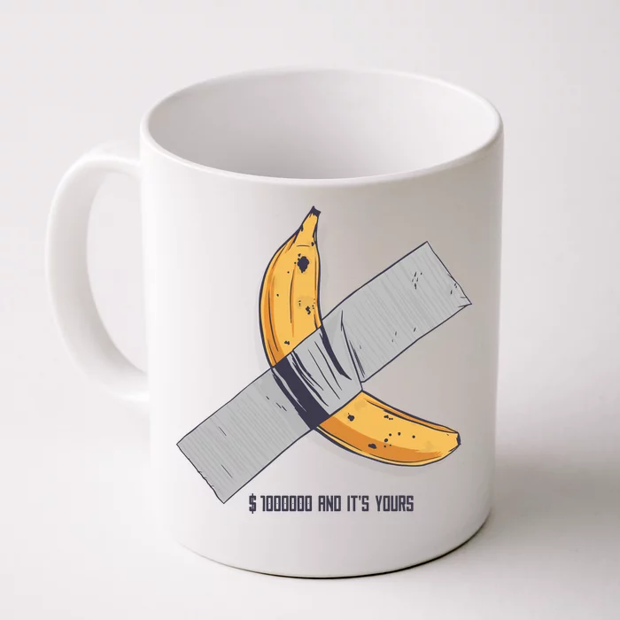 Taped Banana Funny Front & Back Coffee Mug