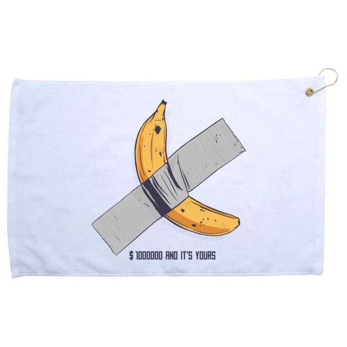 Taped Banana Funny Grommeted Golf Towel