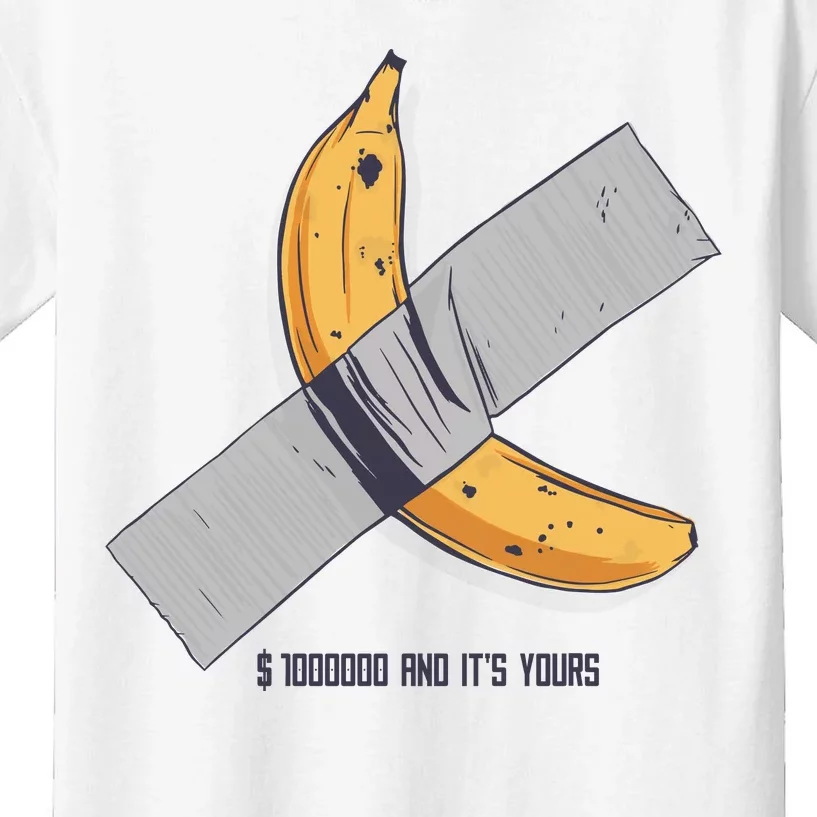 Taped Banana Funny Kids T-Shirt