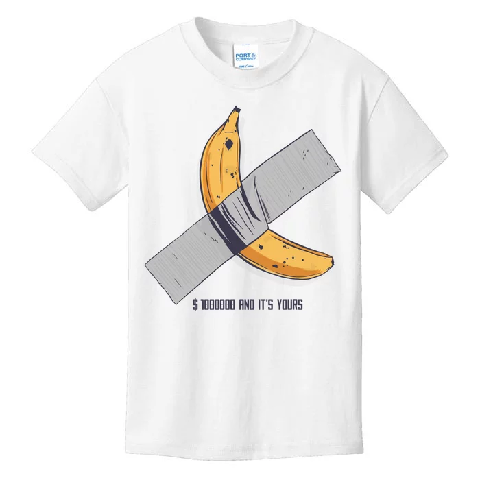 Taped Banana Funny Kids T-Shirt