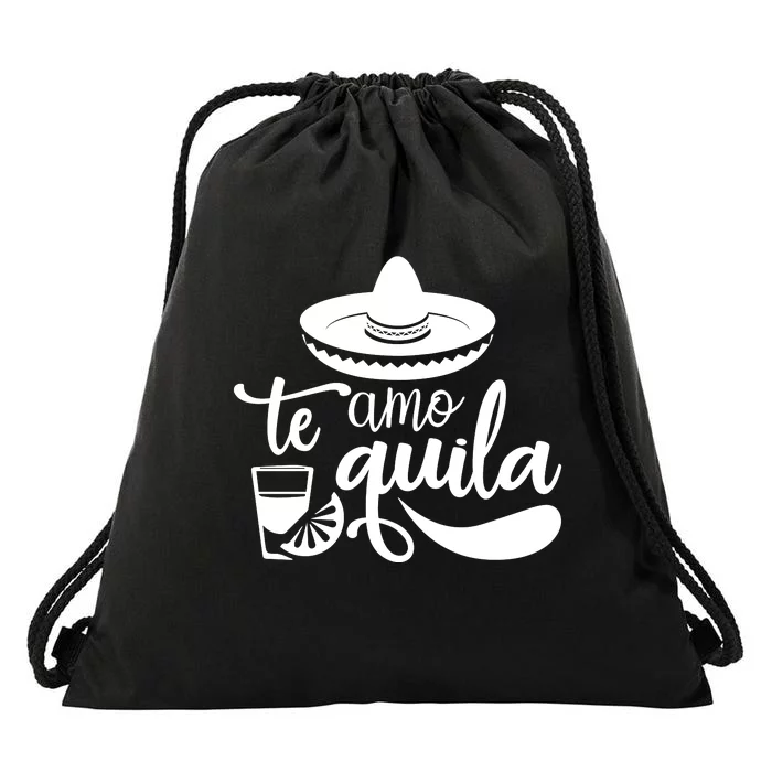 Te Amo Quila Drawstring Bag