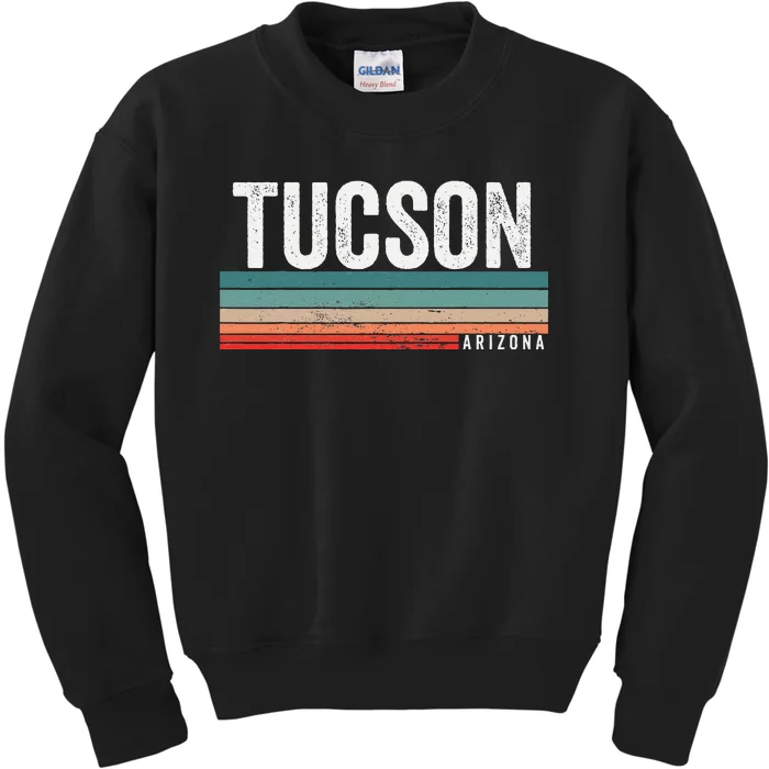 Tucson Arizona Retro Sunset Tucson Az Tucson Kids Sweatshirt