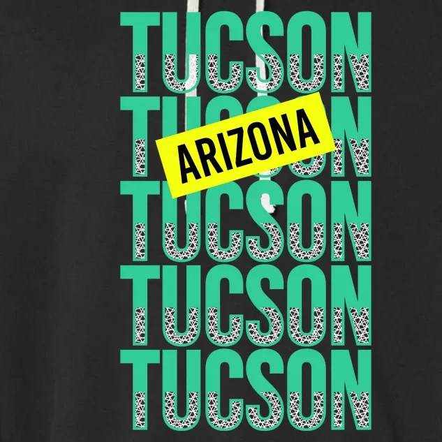 Tucson Arizona Repeat Logo Garment-Dyed Fleece Hoodie