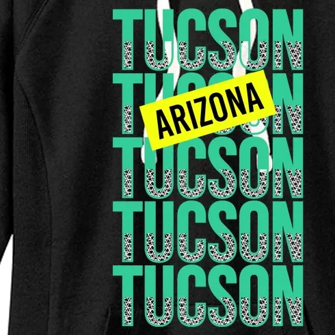 Tucson Arizona Repeat Logo Women's Fleece Hoodie