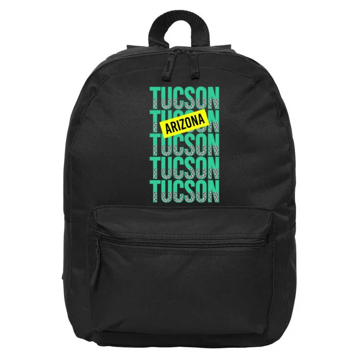 Tucson Arizona Repeat Logo 16 in Basic Backpack