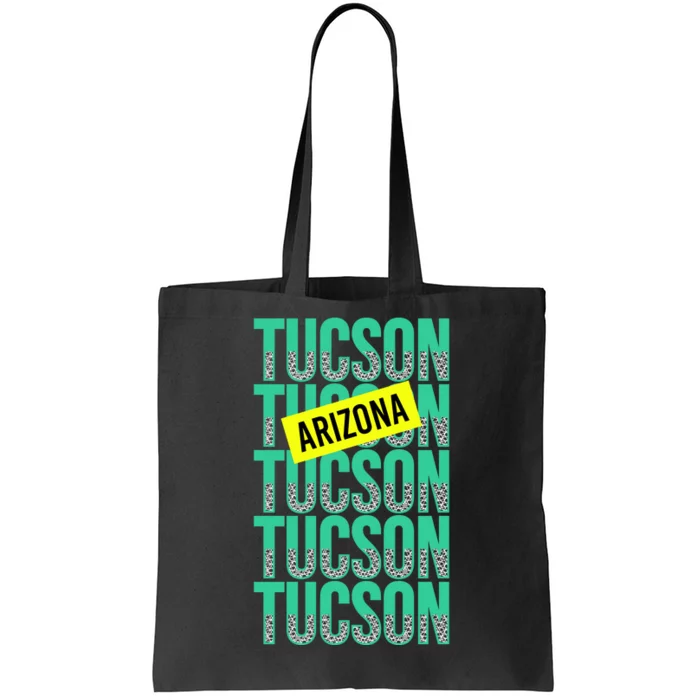 Tucson Arizona Repeat Logo Tote Bag