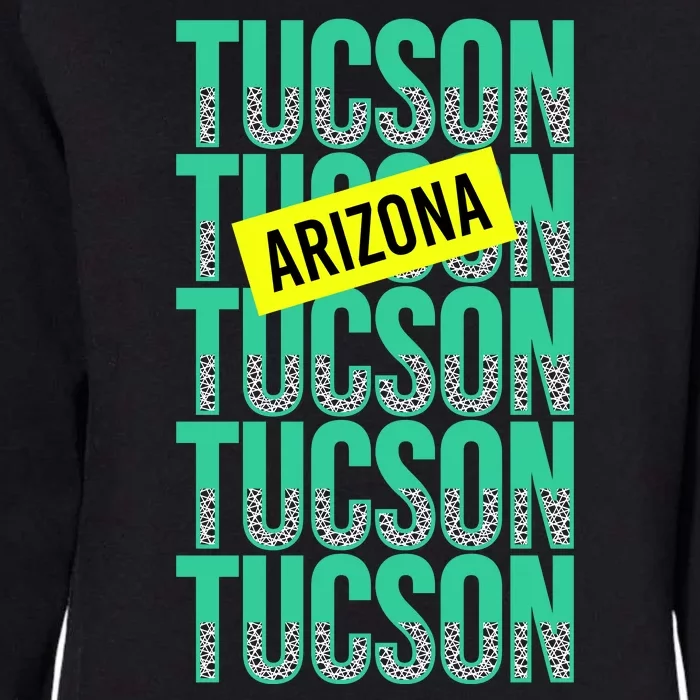 Tucson Arizona Repeat Logo Womens California Wash Sweatshirt