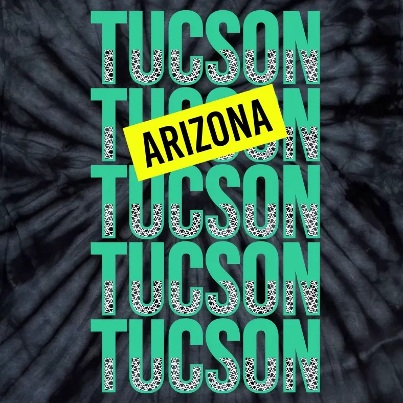 Tucson Arizona Repeat Logo Tie-Dye T-Shirt