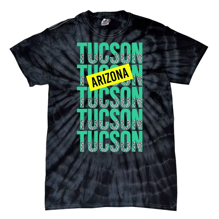 Tucson Arizona Repeat Logo Tie-Dye T-Shirt