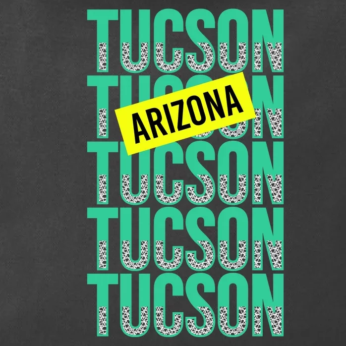 Tucson Arizona Repeat Logo Zip Tote Bag