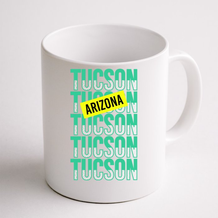 Tucson Arizona Repeat Logo Front & Back Coffee Mug