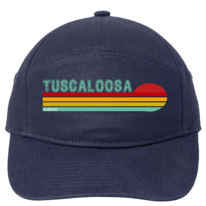 Tuscaloosa Alabama Retro Sunset 7-Panel Snapback Hat