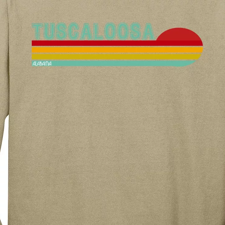 Tuscaloosa Alabama Retro Sunset Tall Long Sleeve T-Shirt