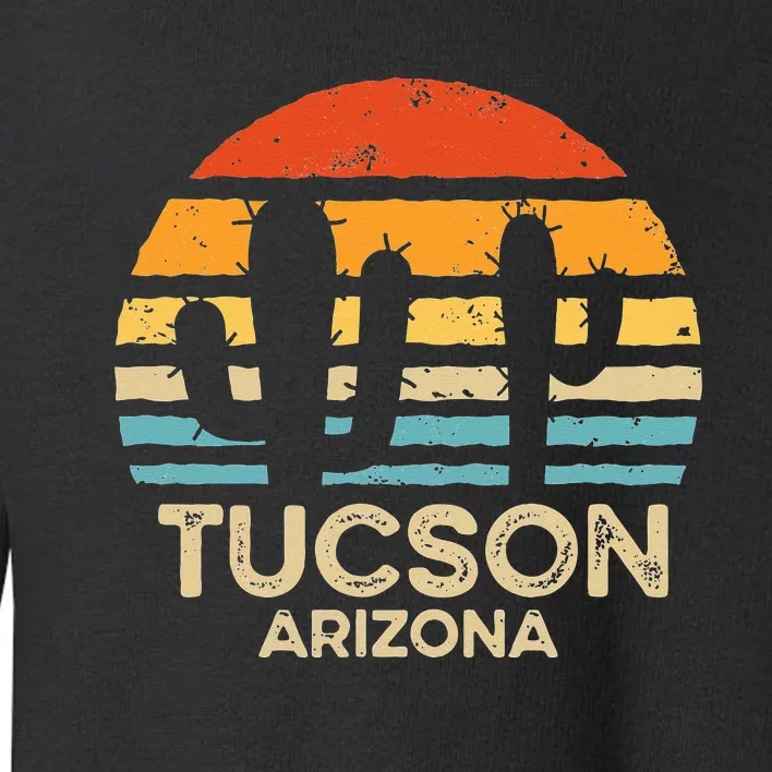 Tucson Arizona Retro Sunset Toddler Sweatshirt