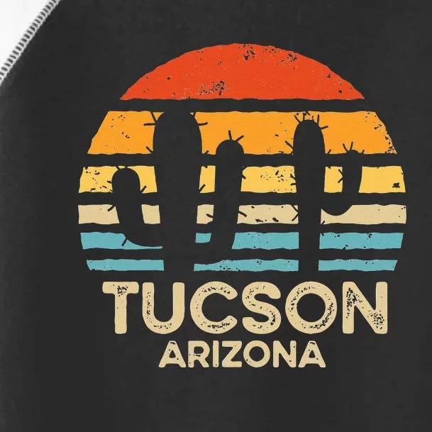 Tucson Arizona Retro Sunset Toddler Fine Jersey T-Shirt