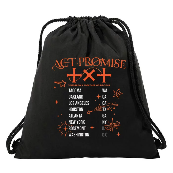 Txt Act Rosemont Drawstring Bag