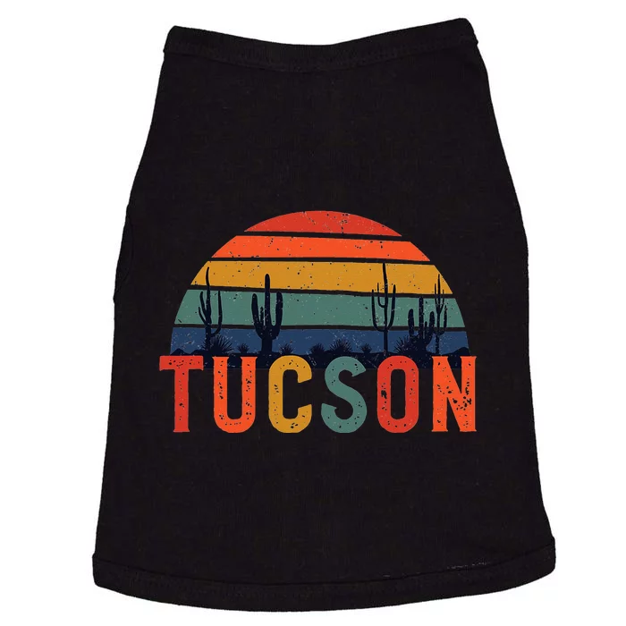 Tucson Arizona Retro Vintage Arizona Sunset Doggie Tank