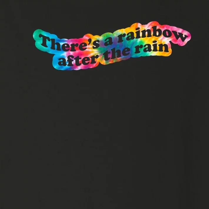 There's A Rainbow After The Rain Mental Health Awareness Toddler Long Sleeve Shirt