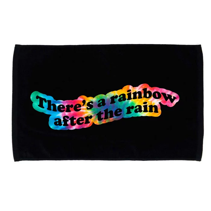 There's A Rainbow After The Rain Mental Health Awareness Microfiber Hand Towel