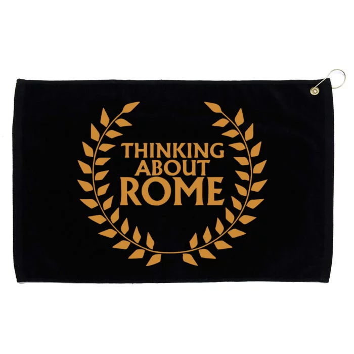 Thinking About Rome Grommeted Golf Towel