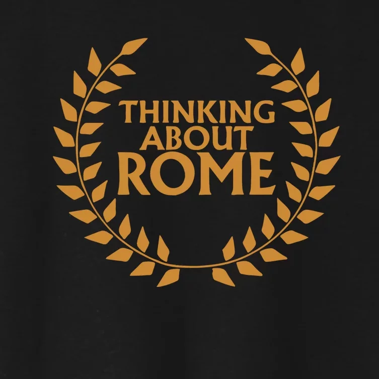 Thinking About Rome Women's Crop Top Tee