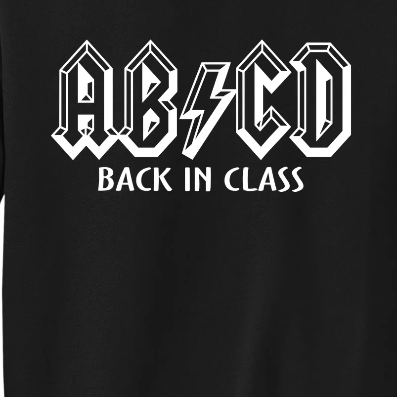 Teacher Abcd Rocks Back To School Back In Class Abcd Sweatshirt