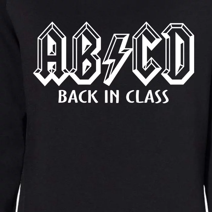 Teacher Abcd Rocks Back To School Back In Class Abcd Womens California Wash Sweatshirt