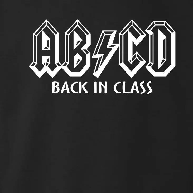 Teacher Abcd Rocks Back To School Back In Class Abcd Toddler Hoodie