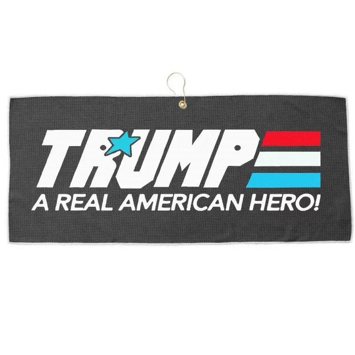 Trump A Real American Hero Large Microfiber Waffle Golf Towel