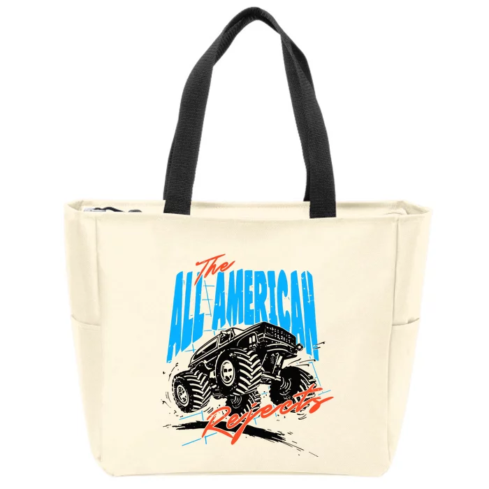 The Allamerican Rejects Monster Truck Zip Tote Bag