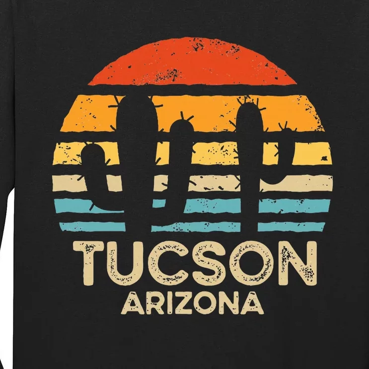 Tucson Arizona Retro Sunset Tall Long Sleeve T-Shirt