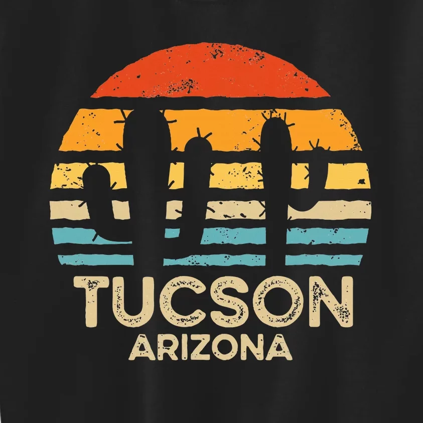 Tucson Arizona Retro Sunset Kids Sweatshirt