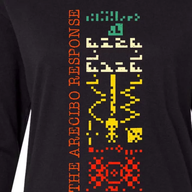 The Arecibo Response Chilbolton Crop Circle Alien Reply Womens Cotton Relaxed Long Sleeve T-Shirt