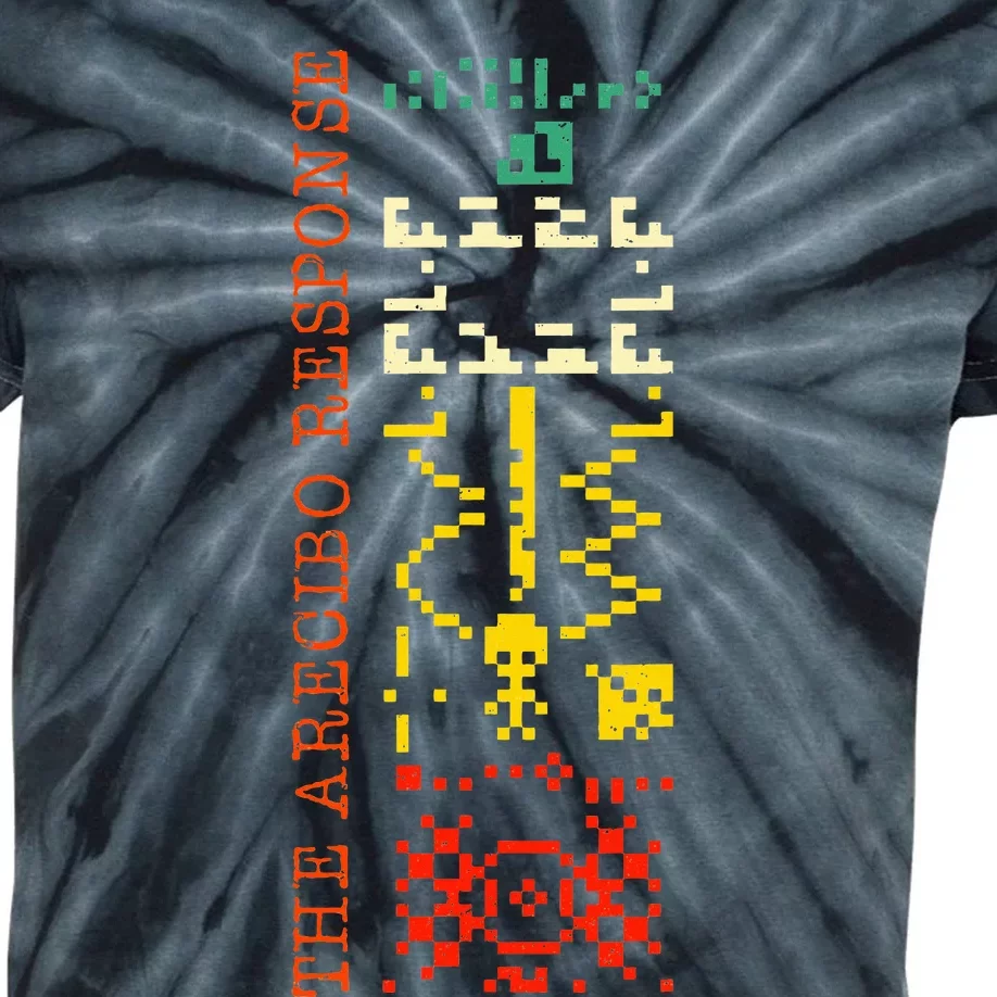 The Arecibo Response Chilbolton Crop Circle Alien Reply Kids Tie-Dye T-Shirt