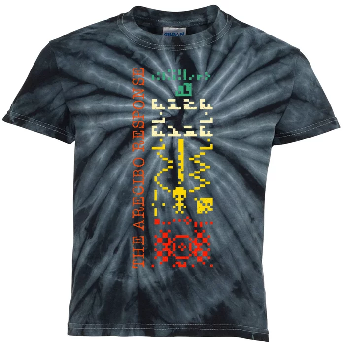 The Arecibo Response Chilbolton Crop Circle Alien Reply Kids Tie-Dye T-Shirt