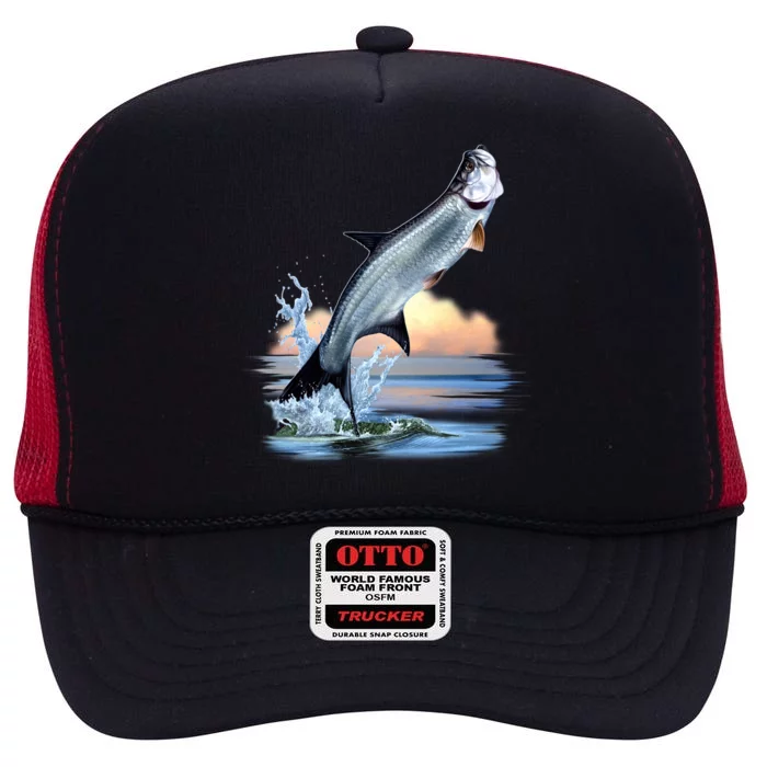 Tarpon Leap High Crown Mesh Trucker Hat