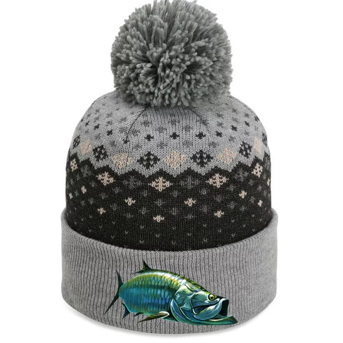 Tarpon Swimming The Baniff Cuffed Pom Beanie