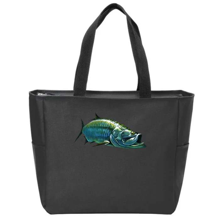 Tarpon Swimming Zip Tote Bag