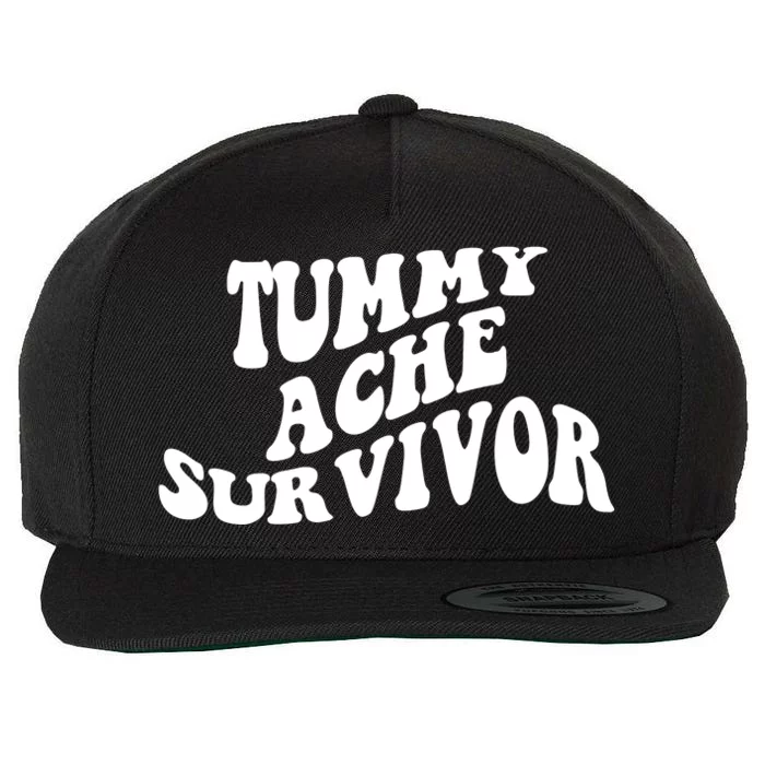 Tummy Ache Survivor Retro Wool Snapback Cap