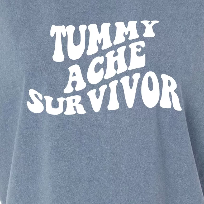 Tummy Ache Survivor Retro Garment-Dyed Women's Muscle Tee