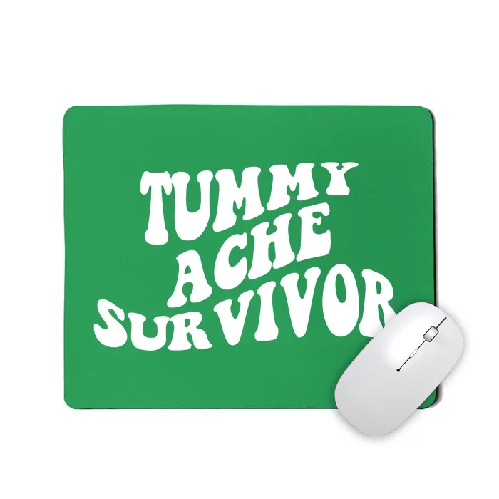 Tummy Ache Survivor Retro Mousepad