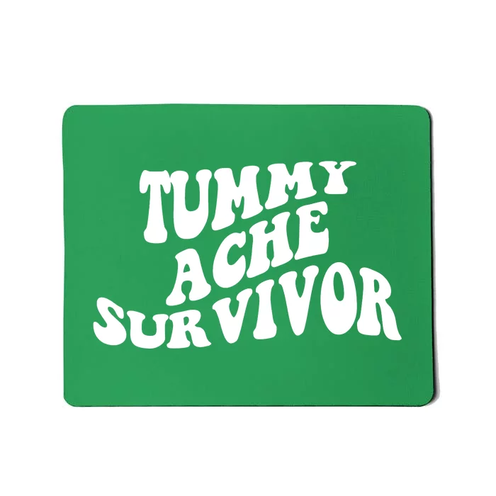 Tummy Ache Survivor Retro Mousepad