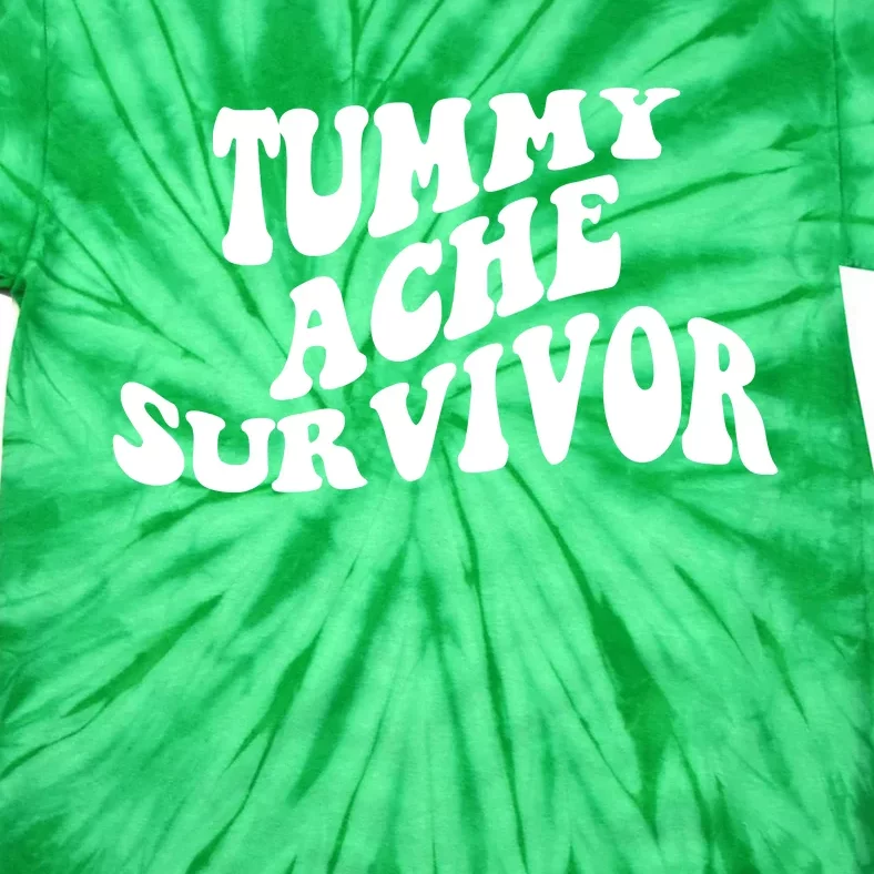 Tummy Ache Survivor Retro Tie-Dye T-Shirt